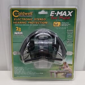 Caldwell E-MAX Low Profile Electronic Hearing Protection Green and Black 487557